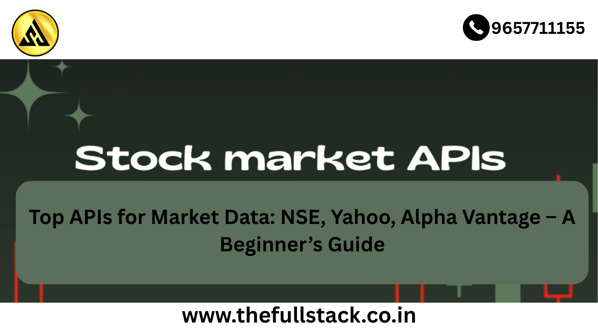 Market Data API stock chart dashboard