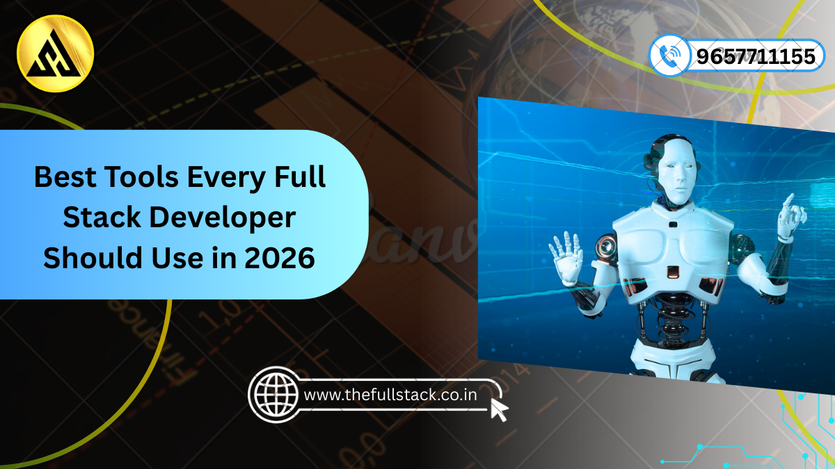 Workspace showing tools used by full stack developers in 2026