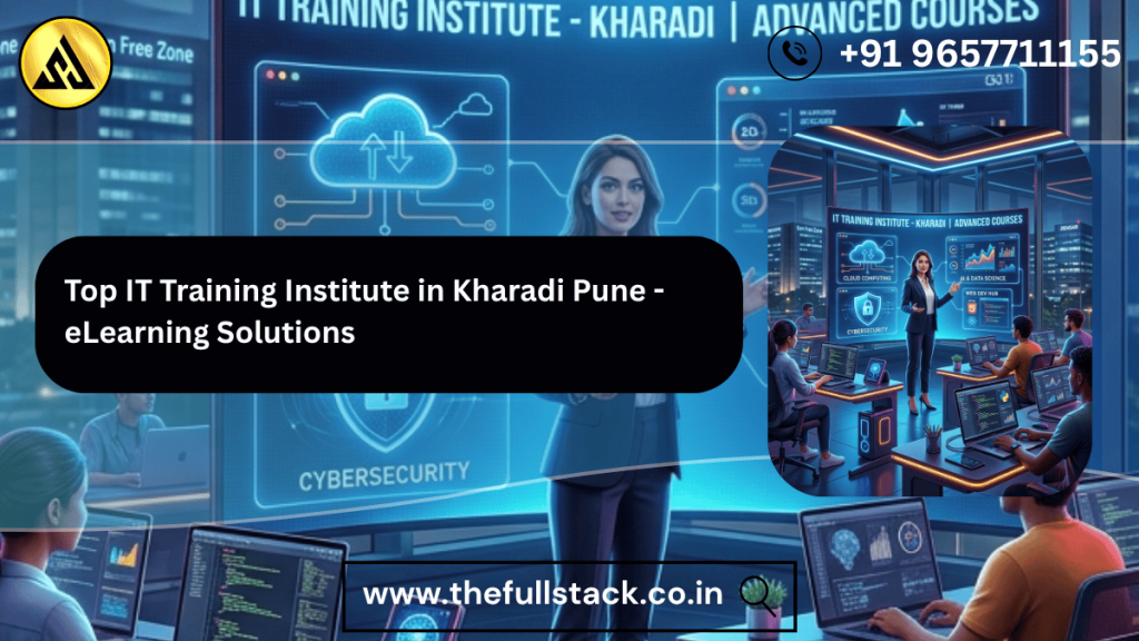 Best IT training institute in Kharadi Pune eLearning Solutions classroom with students learning Python AI and data science