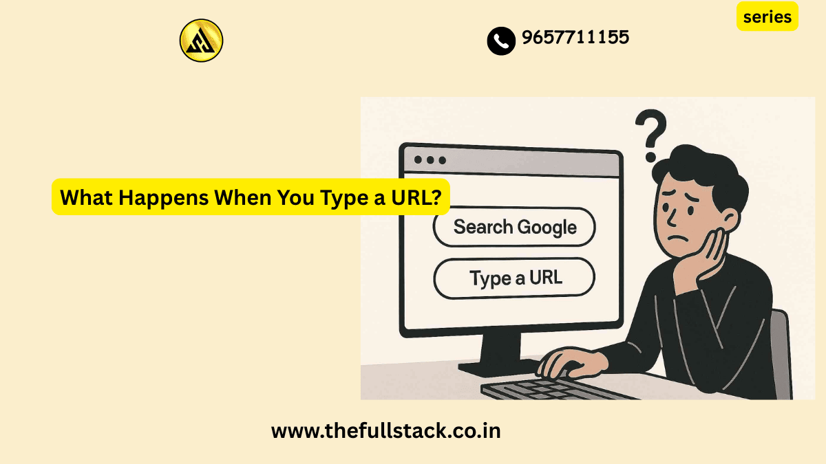 Diagram showing what happens when you type a URL from DNS lookup to browser rendering
