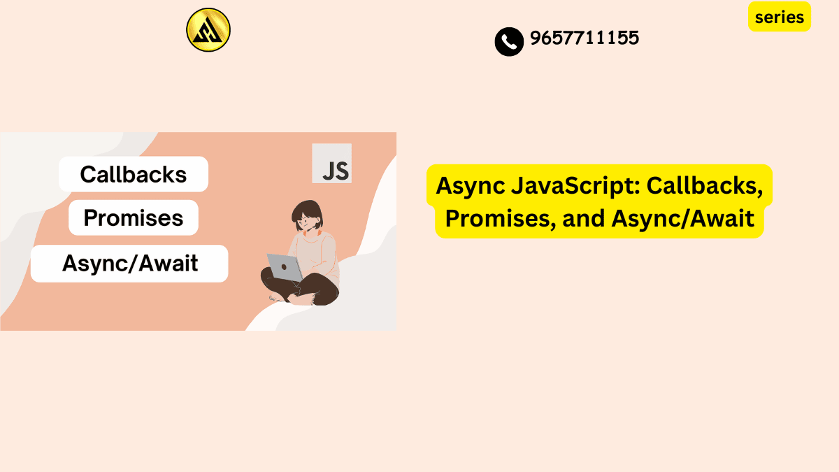 Diagram comparing async javascript callbacks promises and async await code flow